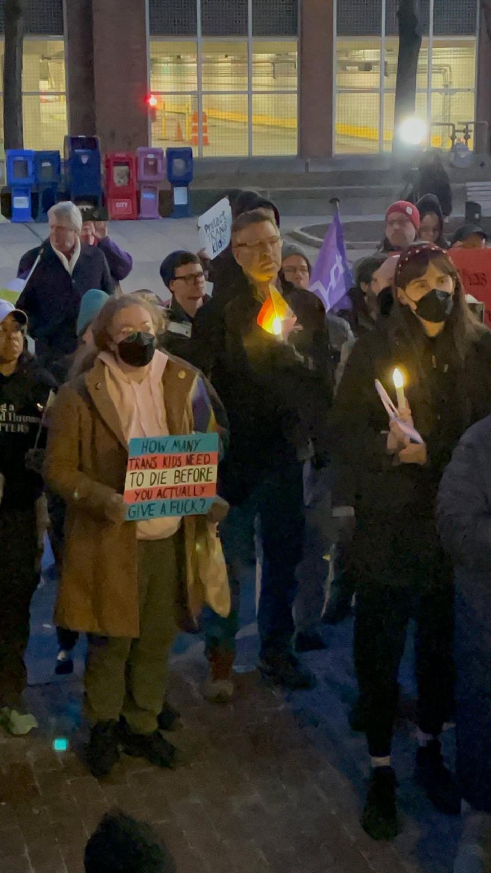 Nex Benedict murdered transgender nonbinary twospirit teen candlelight vigils across the country