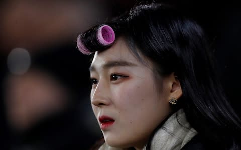 General view of a fan inside the stadium before the match - Credit: Action Images via Reuters/Lee Smith E