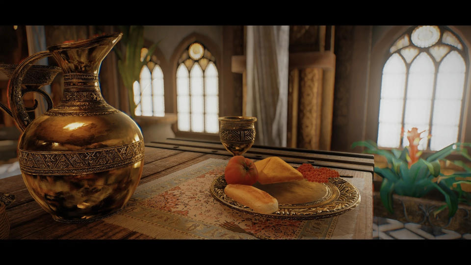 Fancy tableware from medieval fantasy times