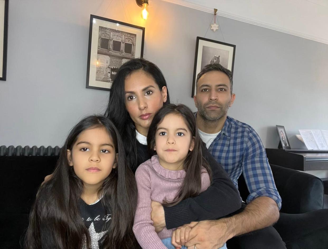 Jasmeen Basi and her family.