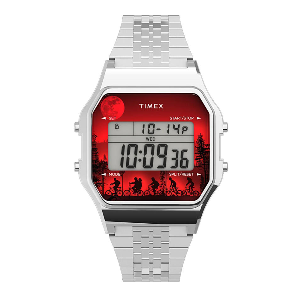 Timex x Stranger Things T80 34mm Stainless Steel Bracelet Watch