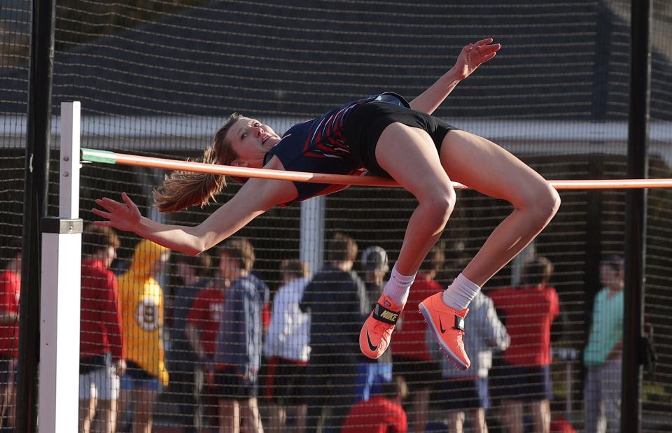 Morgan Casey of Portsmouth enters her senior year as the two-time reigning state champion in the high jump.