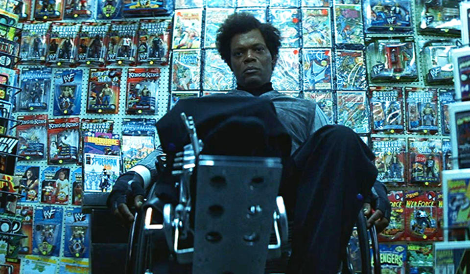 Samuel L. Jackson stars as Mr Glass - Credit: Buena Vista