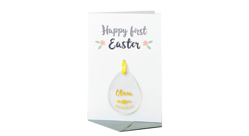 Baby's First Easter Foiled Decoration Card 