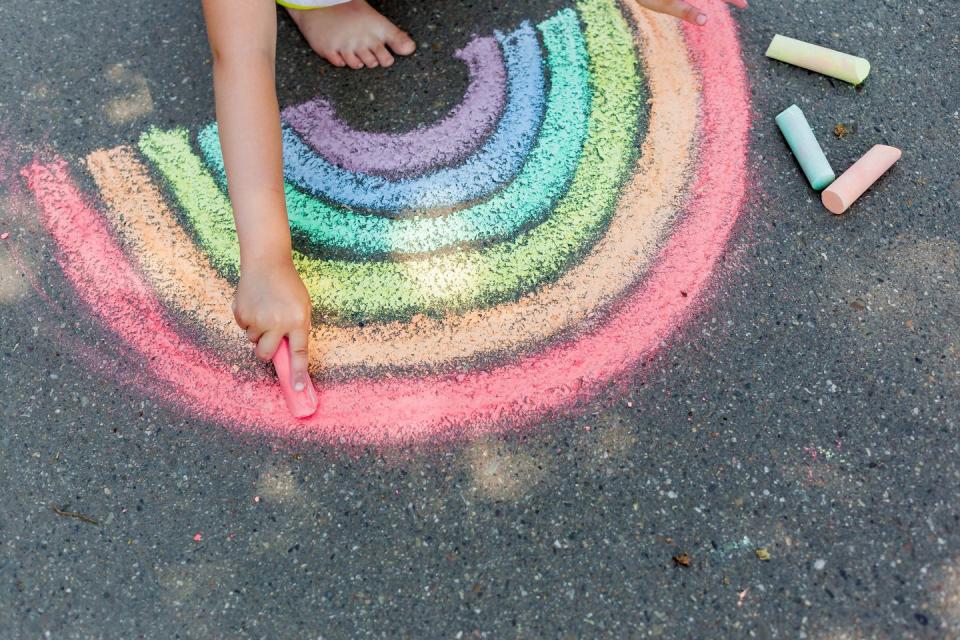 best spring activities chalk