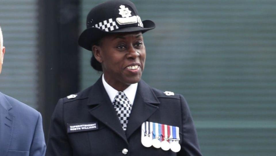 Novlett Robyn Williams in police uniform