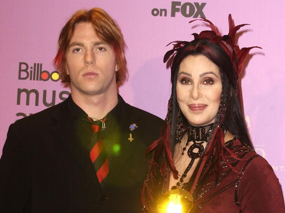 Elijah Allman and Cher during 2002 Billboard Music Awards