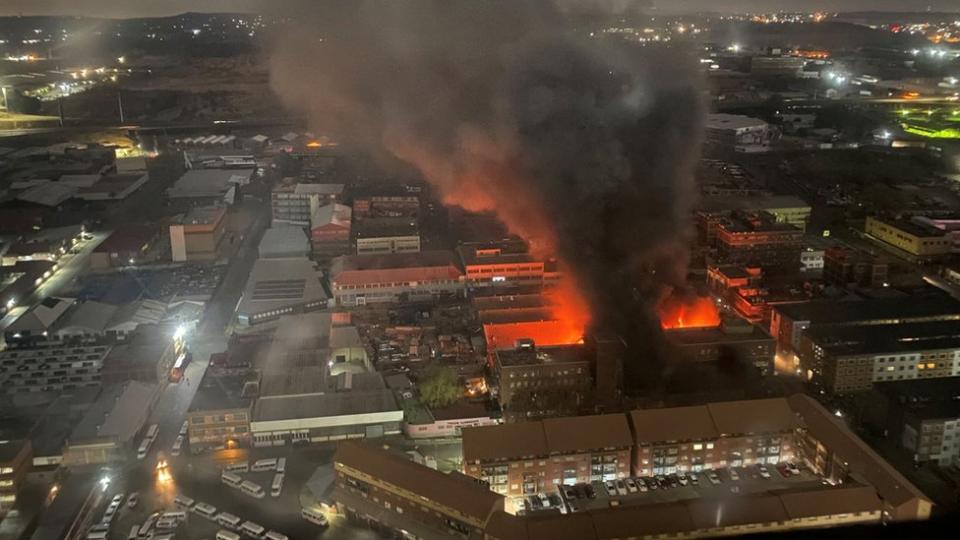 Fire at 80 Albert Street, Johannesburg