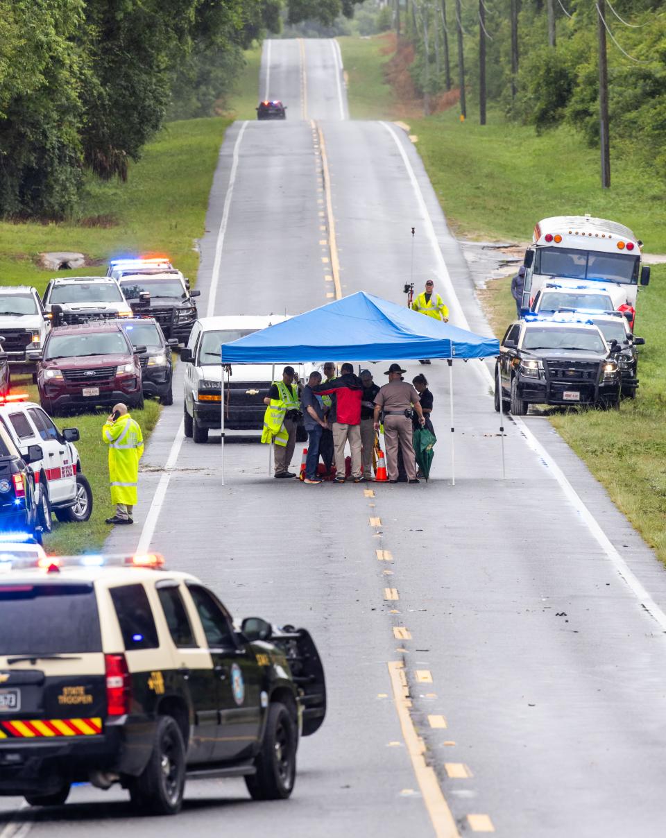 State Road 40 West was closed off for hours Tuesday as first responders and emergency crews worked.