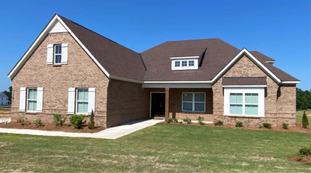 A new five bedroom, four bath home at 1301 Charleston Drive in Glennbrooke is move-in ready. The house provides 3,489 square feet of living space and is priced at $505,000.
