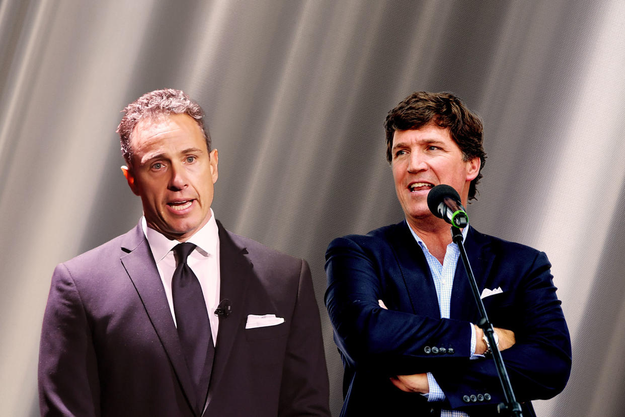 Chris Cuomo; Tucker Carlson Photo illustration by Salon/Getty Images