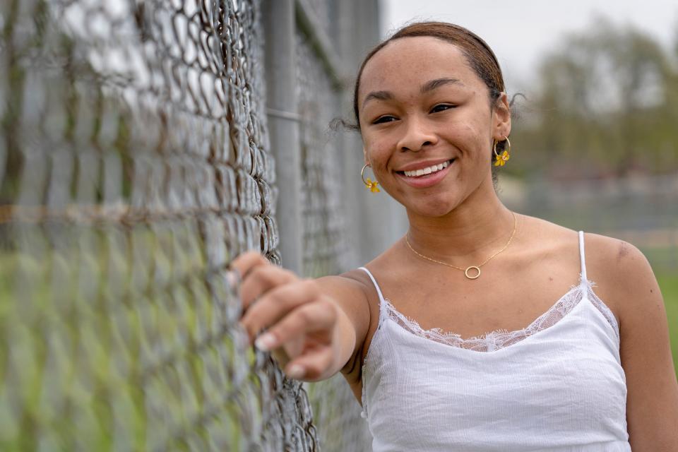 Alyssa Gaines is a finalist for National Youth Poet Laureate. Photographed Friday, April 29, 2022.