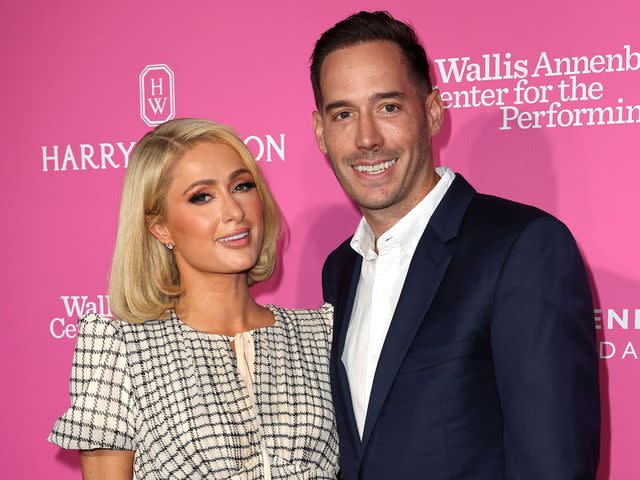 Kevin Winter/Getty Paris Hilton and Carter Milliken Reum attend The Wallis Delivers: Al Fresco Night presented by The Wallis Annenberg Center for the Performing Arts at Wallis Annenberg Center for the Performing Arts on September 24, 2021 in Beverly Hills, California