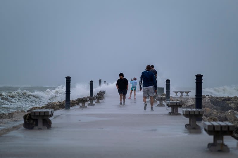 Before the expected arrival of Tropical Storm Nicole in Fort Pierce