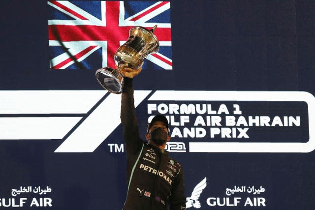 Lewis Hamilton secured the 96th win of his career in Bahrain 