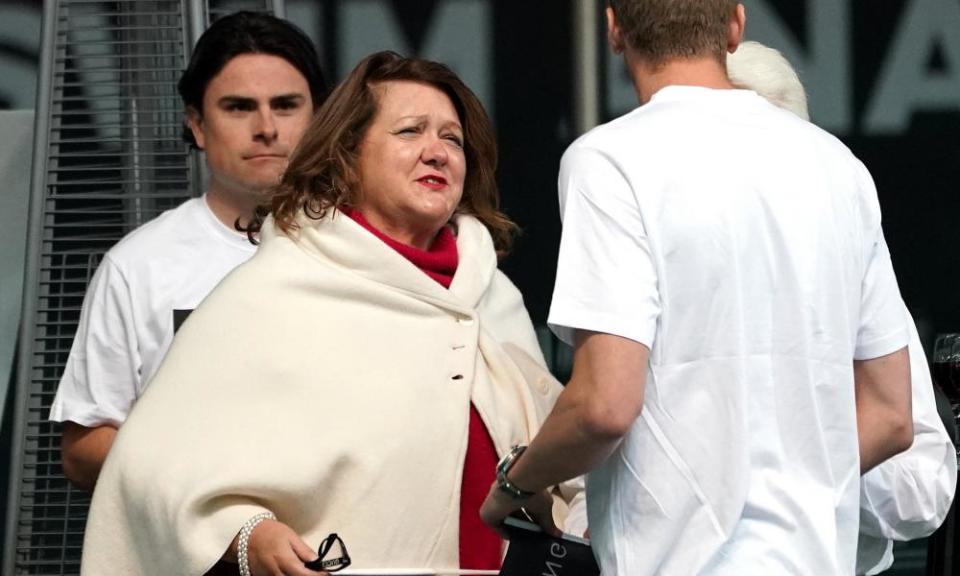 Gina Rinehart at the 2019 Australian Short Course Swimming Championships in Melbourne