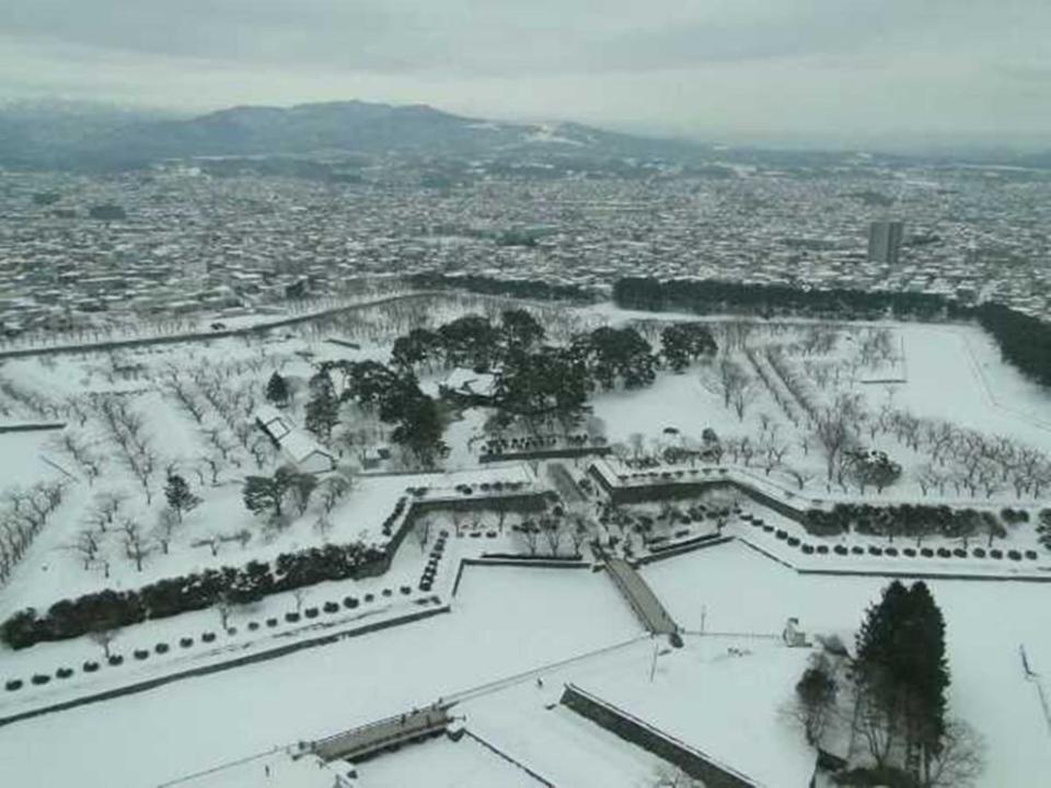 俯瞰函館五稜郭公園