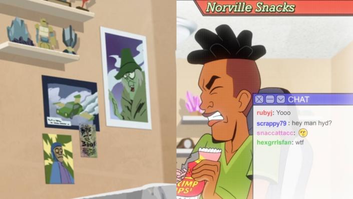 Scooby-Doo Monster posters and scrappy doo reference in Velma