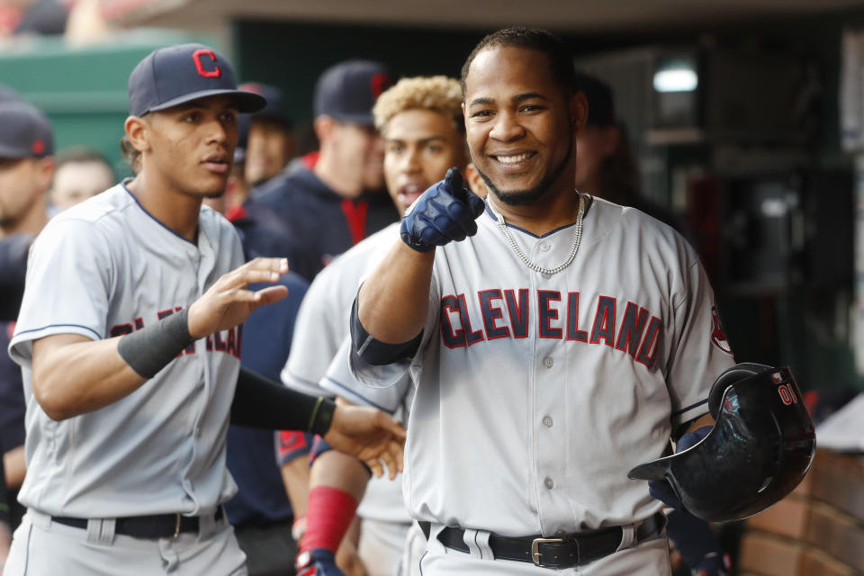 Edwin Encarnacion hit his second career inside-the-park home run Monday. (AP)