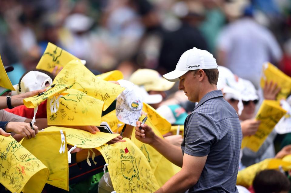 Jordan Spieth at the Masters