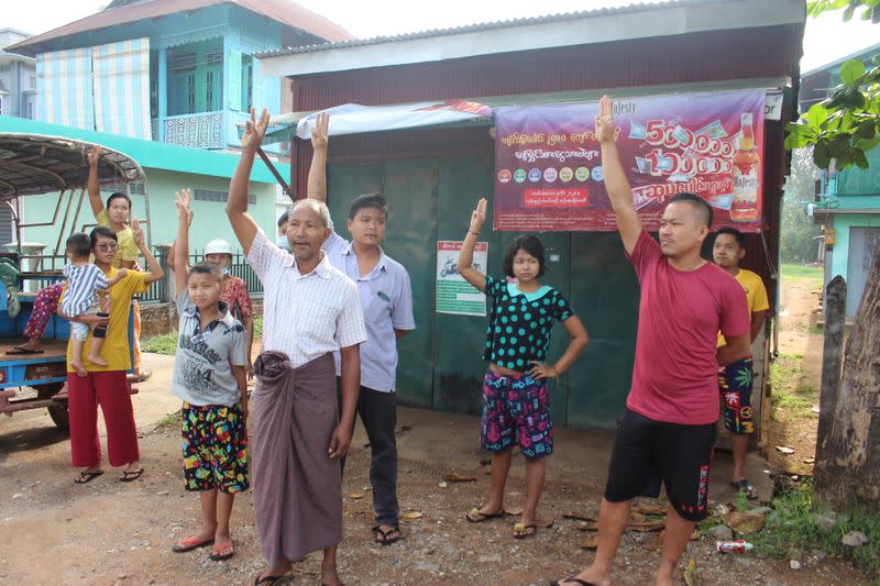 Protest against the military coup in Dawei