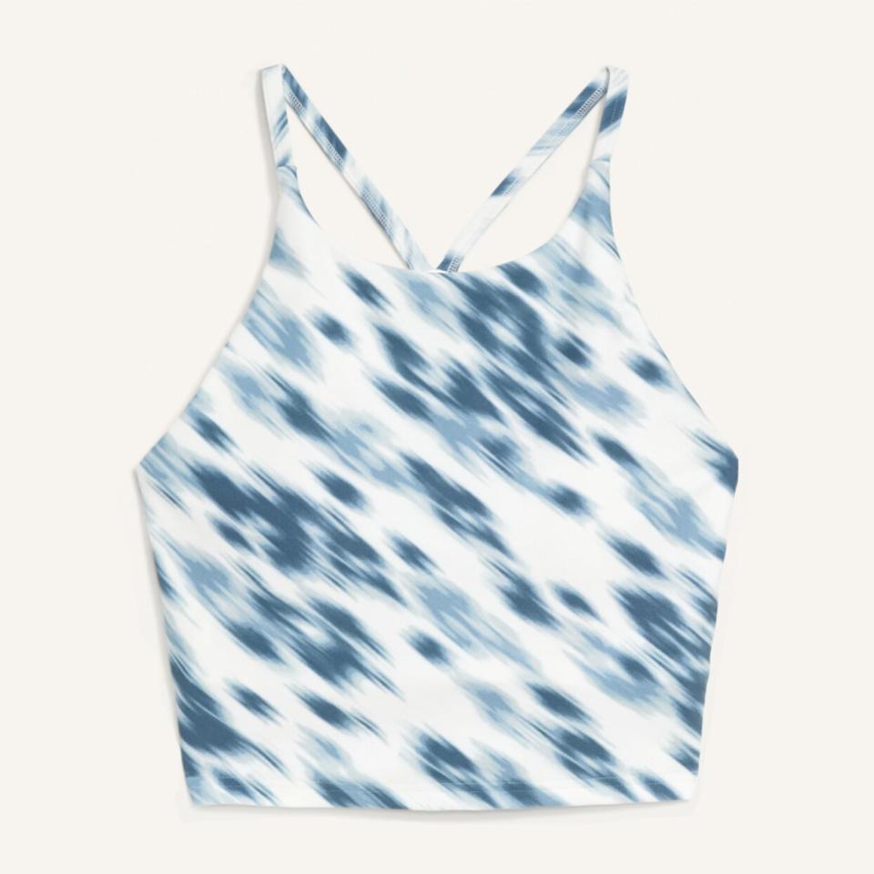 Old Navy Light Support PowerSoft Longline Sports Bra for Women