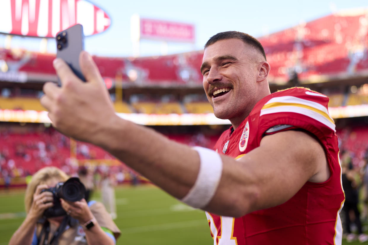 Travis Kelce en Kansas City, Missouri. (Cooper Neill/Getty Images)