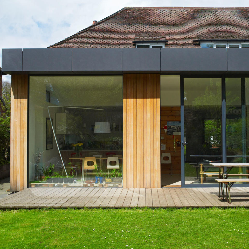 Echo the aesthetics of a modern extension