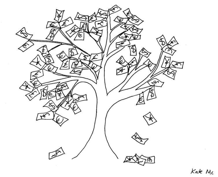 <span class="caption">The magic money tree.</span> <span class="attribution"><span class="source">© Kate Mc</span>, <span class="license">Author provided</span></span>