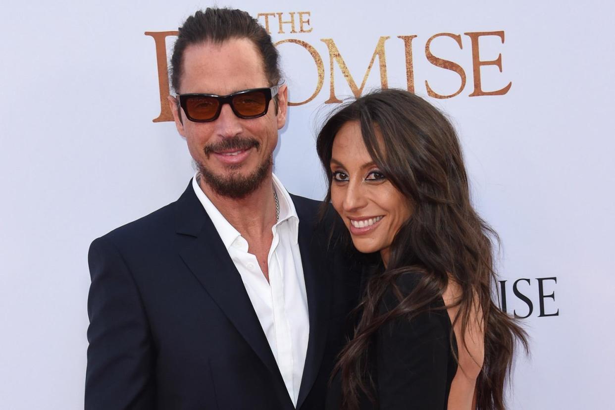 Heartfelt: Chris Cornell's wife Vicky has written an emotional open letter to her late husband: AFP/Getty Images