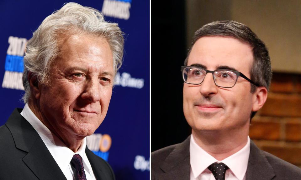 Dustin Hoffman and John Oliver.