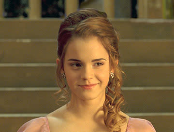 <p>Emma Watson as Hermione Granger in Warner Bros. Harry Potter and the Goblet of Fire - 2005</p>