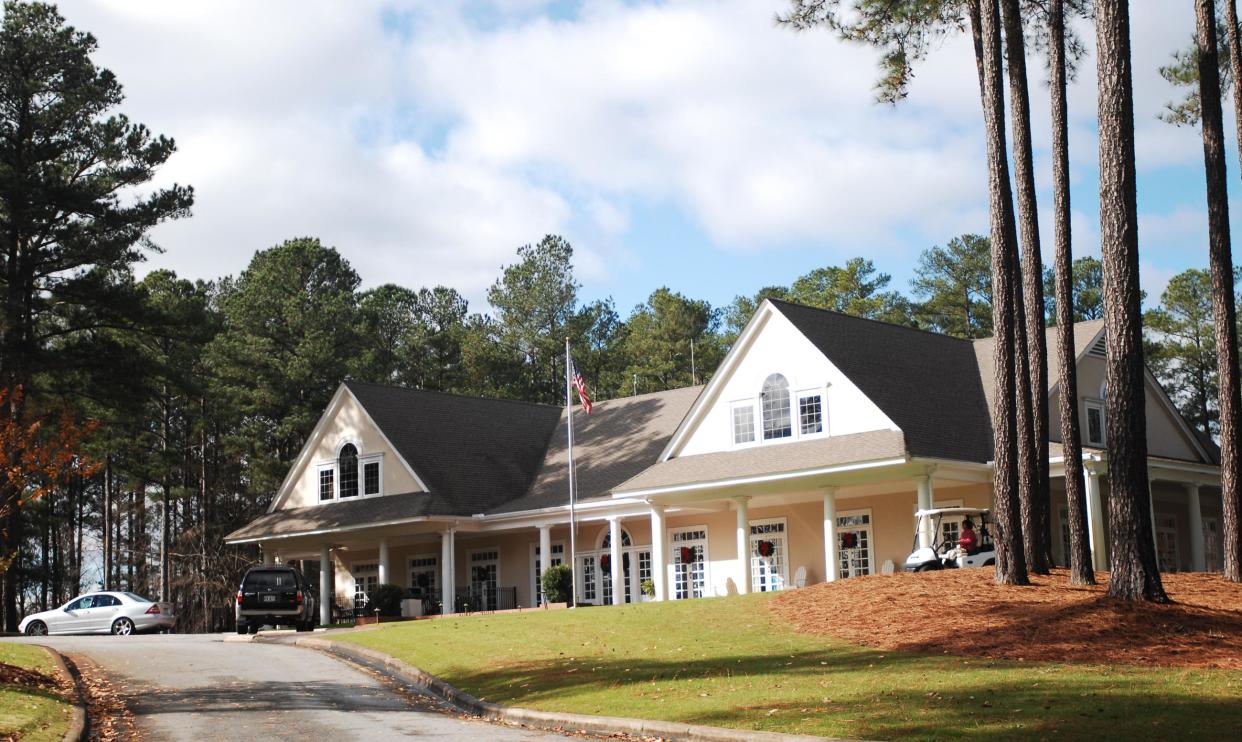 The former clubhouse of Jones Creek Golf Club is shown in this photo from 2020. A golf events marketing company wants to revive the course, which closed in 2018.