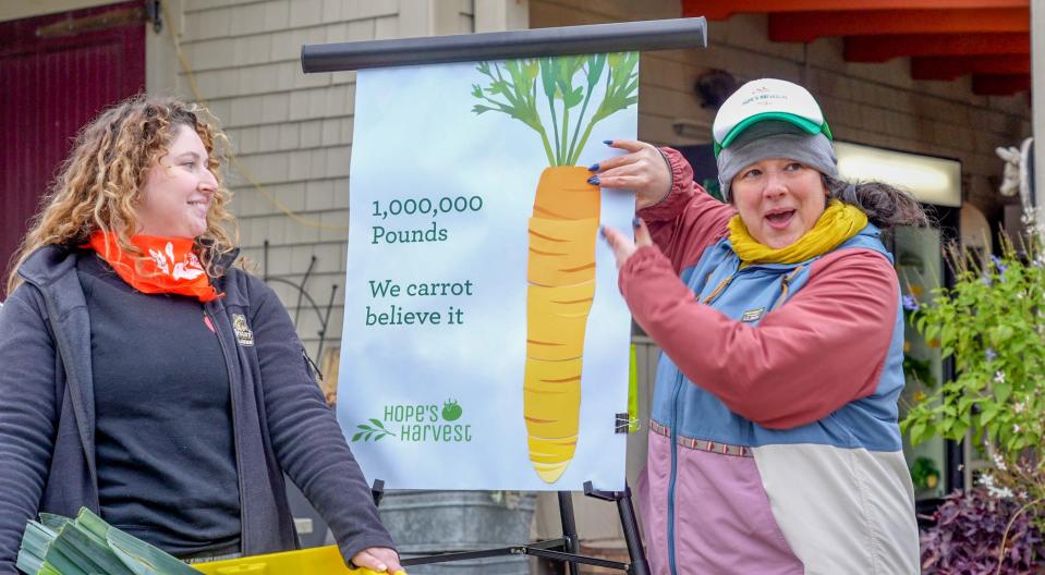 Ava Agudelo is the value chain strategy director for Hope’s Harvest, one of the core programs at Farm Fresh RI. Since the operation was founded in 2018, she’s been connecting farmers to food relief programs and, with her team, coordinating what needs to happen to make it possible.