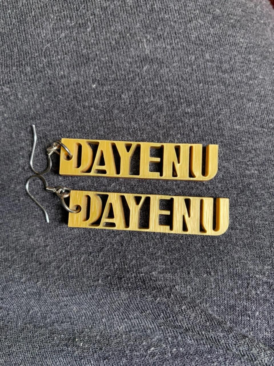 'Dayenu' Acrylic Earrings