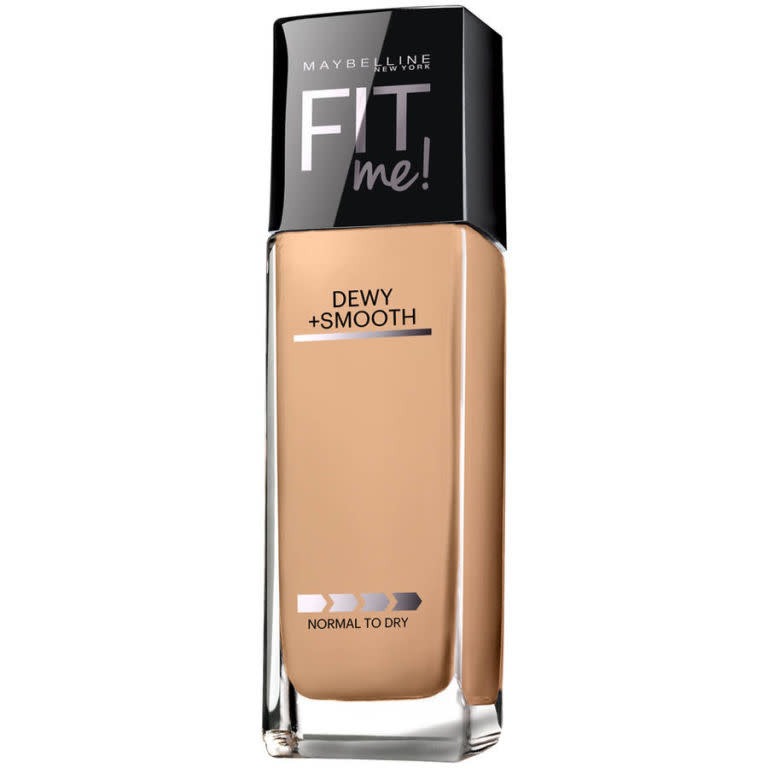 <p>A great foundation under $8? It sounds like it's too good to be true, but this product glides onto skin just as smoothly as most high-end department store formulas. Plus, the light to medium coverage doesn't look cakey , and it actually works with <a rel="nofollow noopener" href="http://www.redbookmag.com/beauty/makeup-skincare/tips/g3396/blush-color-for-every-skin-tone/" target="_blank" data-ylk="slk:your skin tone;elm:context_link;itc:0" class="link ">your skin tone</a> to create a more natural-looking finish. ($7.99; <a rel="nofollow noopener" href="https://www.maybelline.com/face-makeup/foundation/fit-me-dewy-smooth-foundation" target="_blank" data-ylk="slk:maybelline.com;elm:context_link;itc:0" class="link ">maybelline.com</a>) </p>