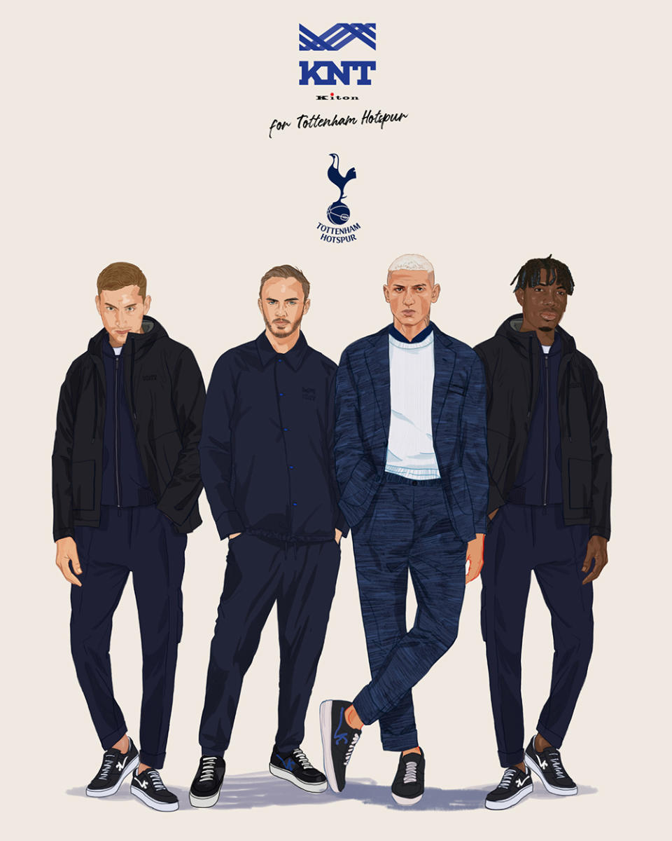 KNT Off-Field Uniform illustrations for Tottenham Hotspur F.C. illustration