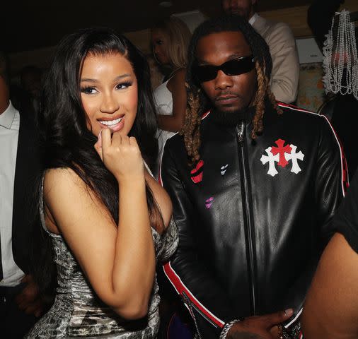 <p>Shareif Ziyadat/Getty </p> Cardi B and Offset in New York City in May 2023