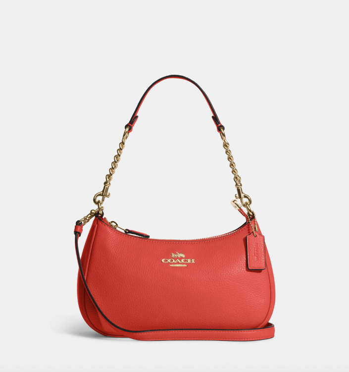 Coach Outlet Teri Shoulder Bag in Miami Red (Photo via Coach Outlet