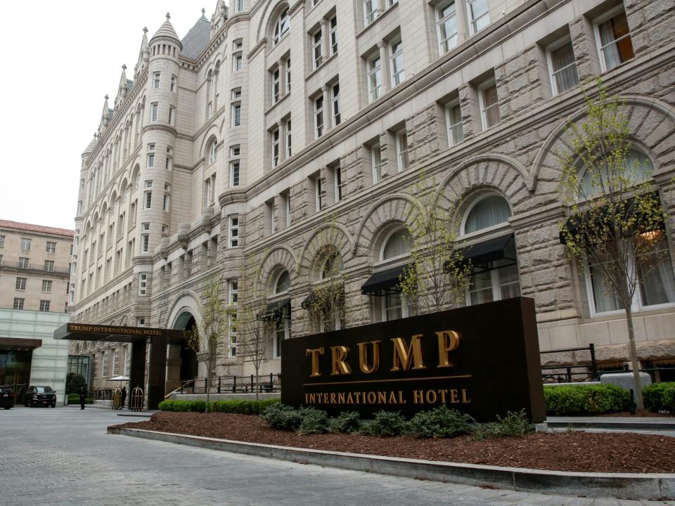 FILE PHOTO: A general view of the Trump International Hotel seen in Washington, U.S., April 18, 2019. REUTERS/Amr Alfiky