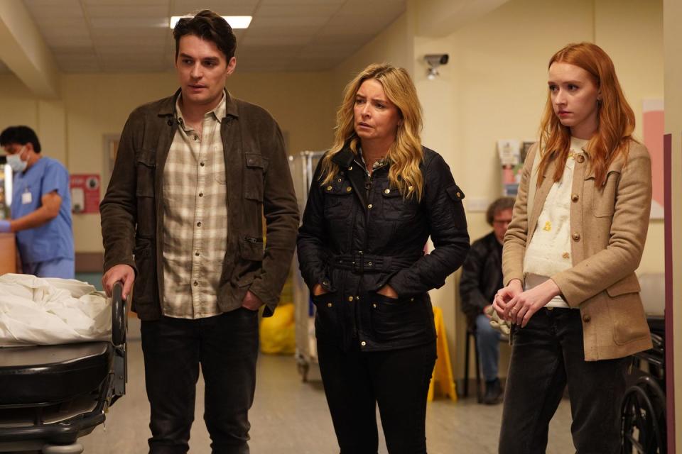 Thursday, February 9: Mack, Charity and Chloe watch on helplessly