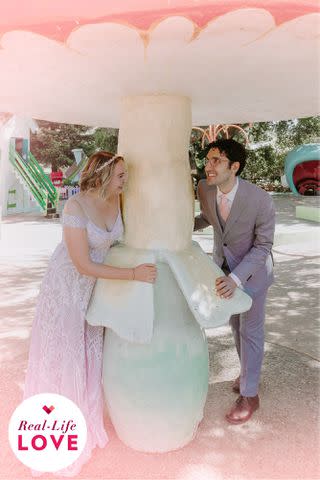 <p>Katie Weinholt Photography</p> Marylee Williams and Armin Samii at their wedding