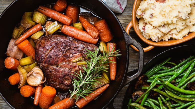 Pot roast with veggies