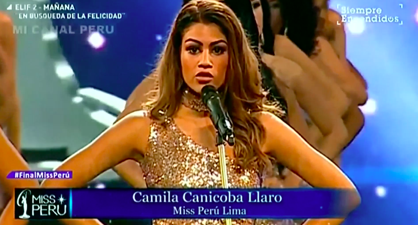 Miss Peru contestants use the stage as a platform for change