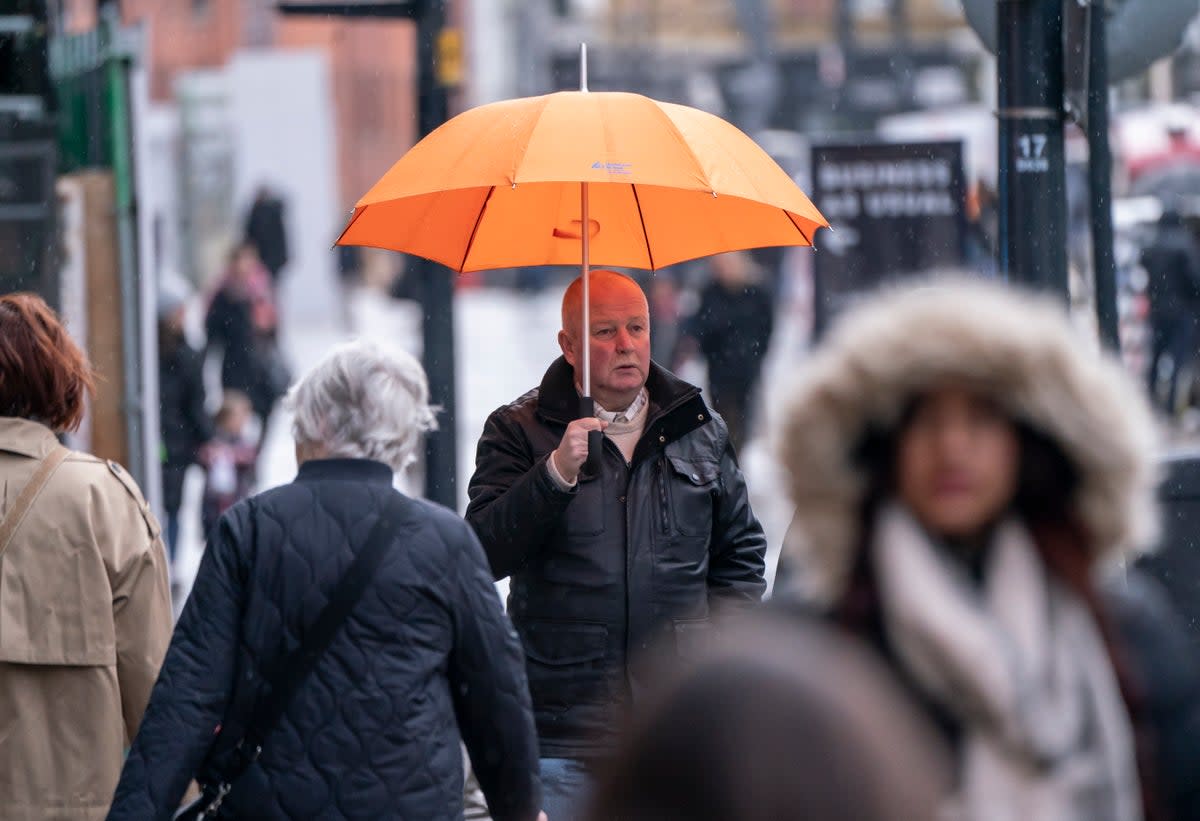 Heavy rain is set to fall on Thursday, with a warning in place for Northern Ireland (Danny Lawson/PA Wire)