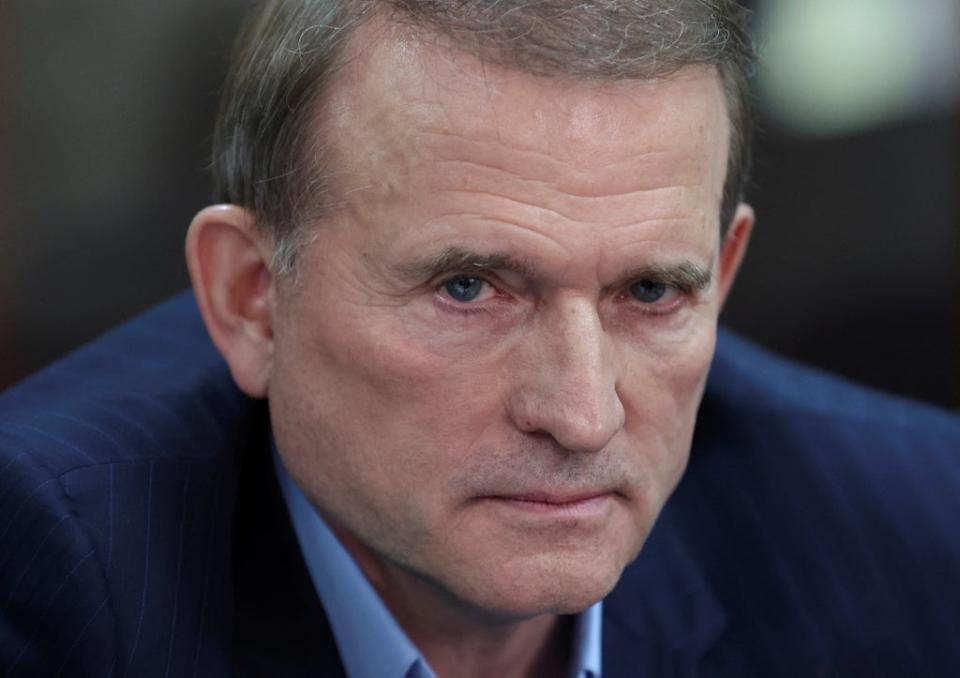 Viktor Medvedchuk, leader of Opposition Platform - For Life political party, attends a court hearing in Kyiv, Ukraine on 13 May 2021 (REUTERS)