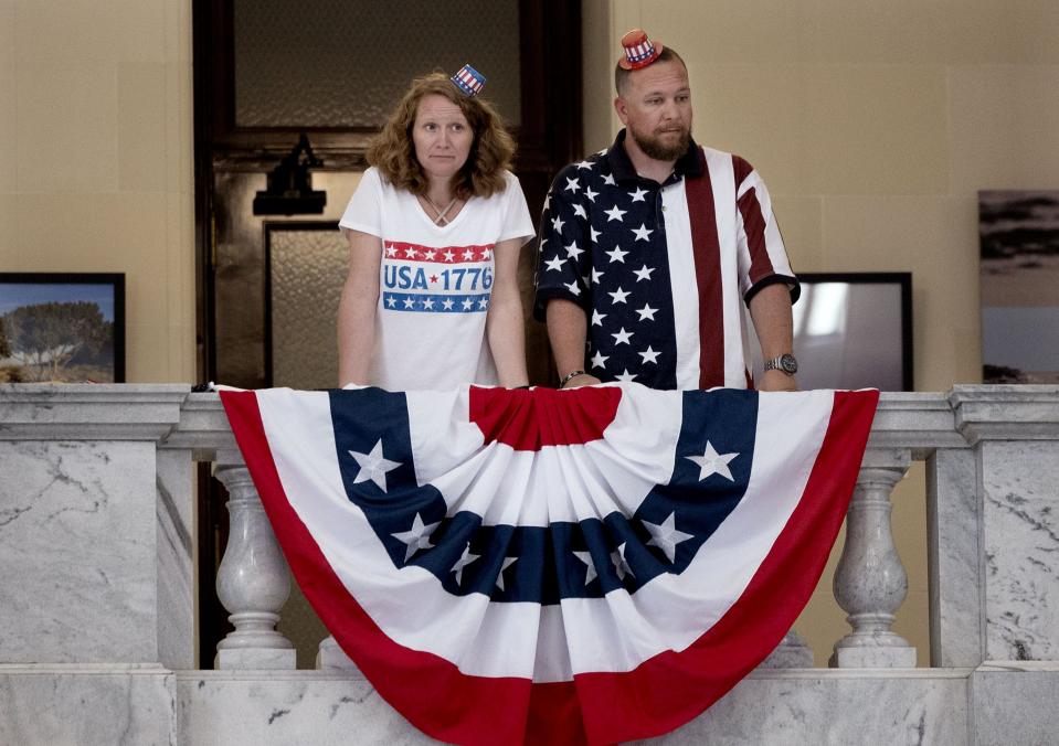 People attend a naturalization ceremony at the Capitol in Salt Lake City on Wednesday, June 14, 2023. | Laura Seitz, Deseret News