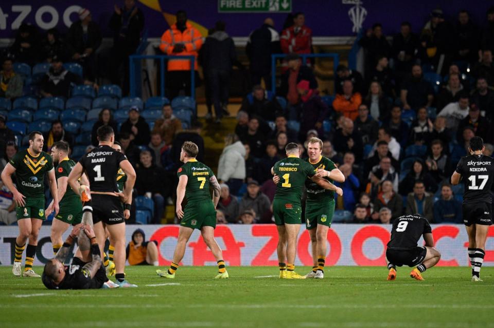 L'Australie est de retour en finale de la Coupe du monde de rugby (AFP /AFP via Getty Images)