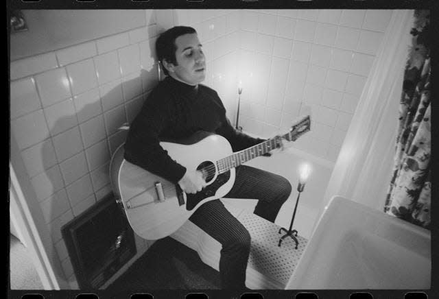 Paul Simon employed some unusual recording techniques in his early recordings with Art Garfunkel, utilizing bathrooms and elevator shafts for the best sound.