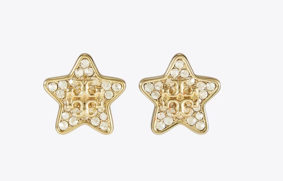 Tory Burch Kira Pavé Star Stud Earrings